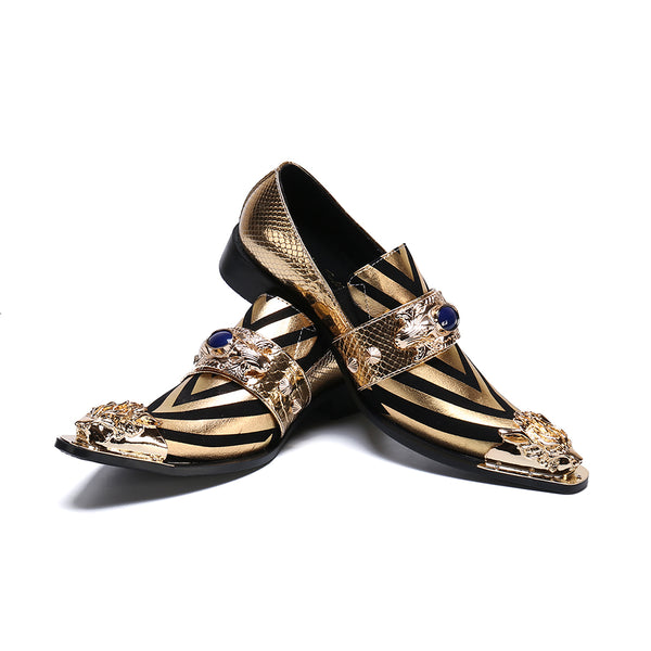 AOMISHOES™  British Stripe Dress Shoes #8034