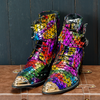 AOMISHOES™ Italy Party Discoteca High Boots 9838