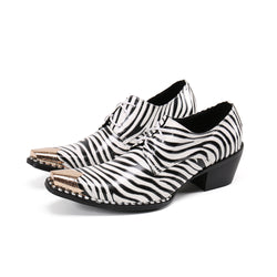 AOMISHOES™  Italian Zebra High Heel Shoes #8119