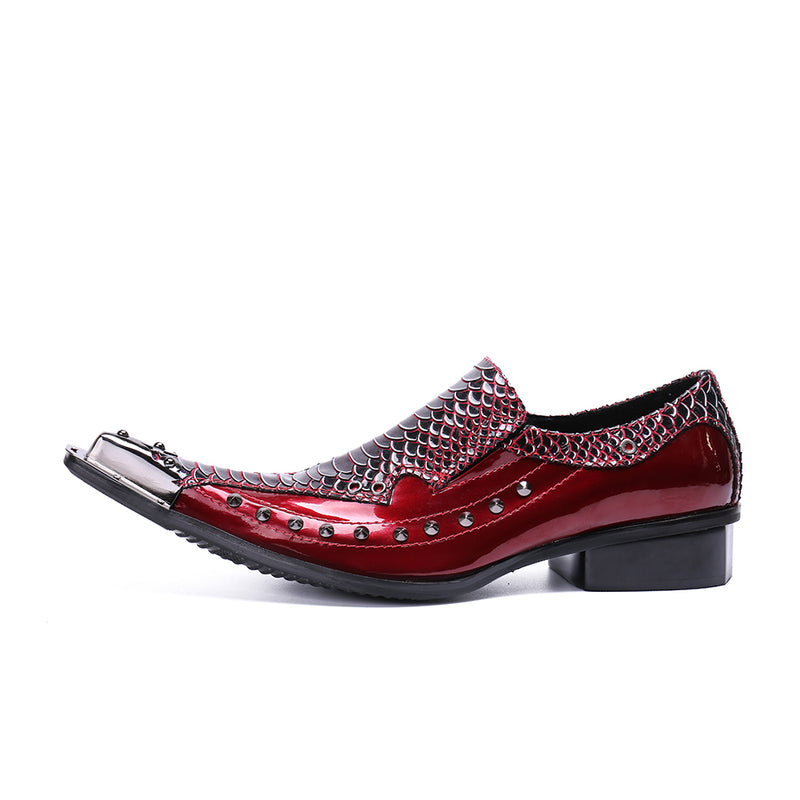 AOMISHOES™ Diamond-bordered Snake Dress Shoes #8037