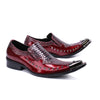 AOMISHOES™ Diamond-bordered Snake Dress Shoes #8037