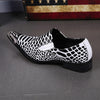 AOMISHOES™ ITALIAN zebra Dress Shoes #8042