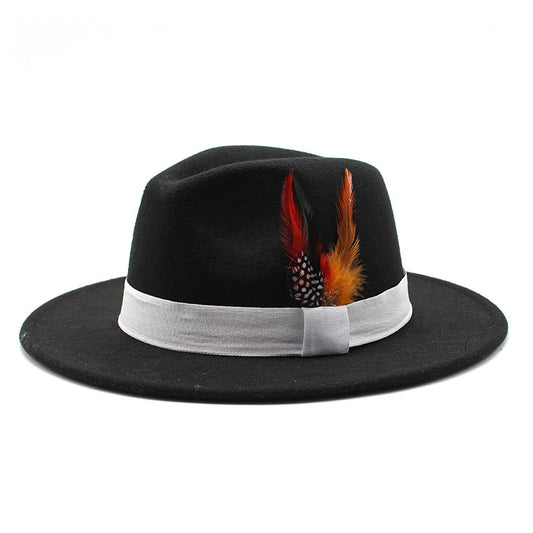 Ribbon Vintage Wool Fedora Hat H8023