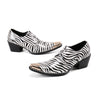 AOMISHOES™  Italian Zebra High Heel Shoes #8119