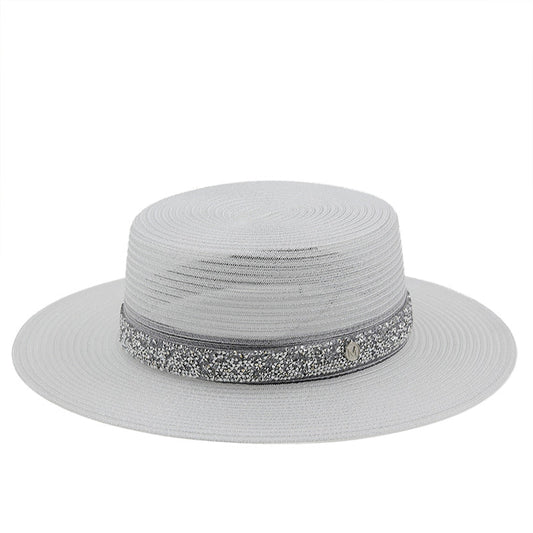 Rhinestone Wide Brim Hat H9011