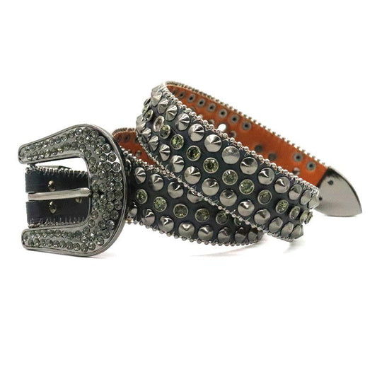 Riveted Rhinestone Belt B4022