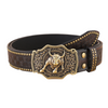 Western Cowboy Buckle Leather Belt B5011