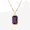 Square Zircon Necklace A5019