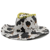 Printed Western Cowboy Leather Hat H8036