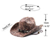 Western Cowboy Leather Hat H8039