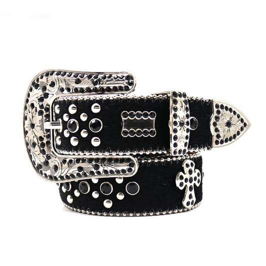 Riveted Rhinestone Belt B4029