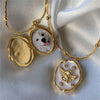 Vintage Angel Locket Necklace A5016