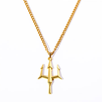 Men Trident Necklace A5023