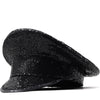 Sequin Leather Hat H9013