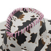 Printed Western Cowboy Leather Hat H8036