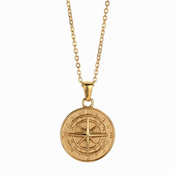 Compass Pendant Necklace A5022