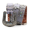 Punk Riveted Rhinestone Belt B4039