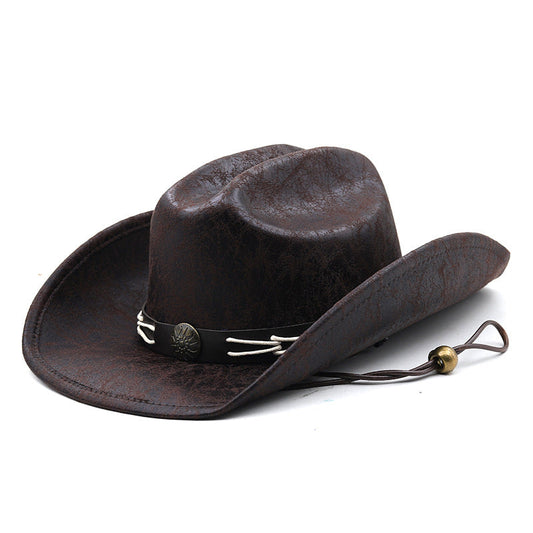 Western Cowboy Leather Hat H8039