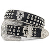 Punk Riveted Rhinestone Belt B4040