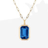 Square Zircon Necklace A5019