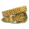 Golden Riveted Rhinestone Belt B4020