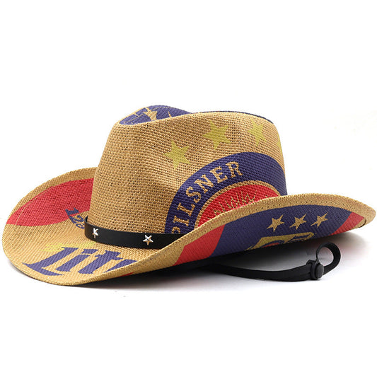 Printed Western Cowboy Hat H8040