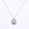 Inlaid Zircon Pendant Necklace A5025