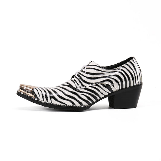 AOMISHOES™  Italian Zebra High Heel Shoes #8119