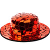 Aomishoes Wide Brim Full Sequins Hat H9005