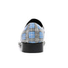 AOMISHOES™ The Repi Blue Check With Gem Dress Shoes #8088