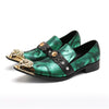 AOMISHOES™ The Emerald Green With Gem Dress Shoes #8091