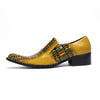 AOMISHOES™  Vintage Print  Dress Shoes #8028