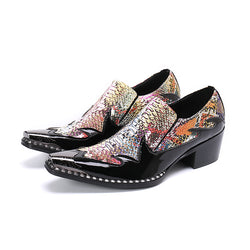 AOMISHOES™ Harvey Python High-Heel Dress Shoes #8075