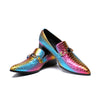 AOMISHOES™ Gem-Rainbow Alligator Loafer #8081