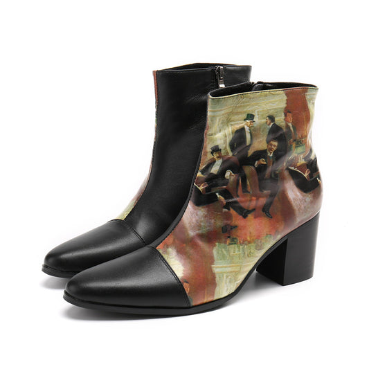 AOMISHOES™ The Renaissance Vintage High-Heel Boot #8101