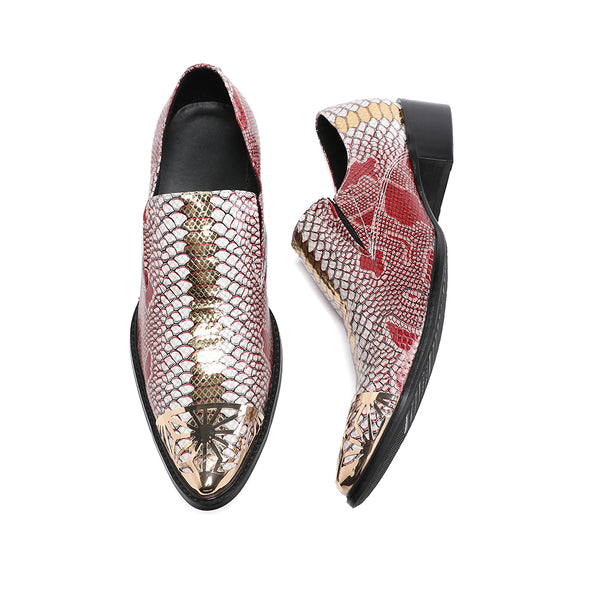AOMISHOES™ Red Monty Python Dress Shoes #8079 – Aomishoes®