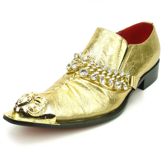 AOMISHOES™  Italian Silver Party Shoes #7021