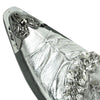 AOMISHOES™  Italian Silver Party Shoes #7021