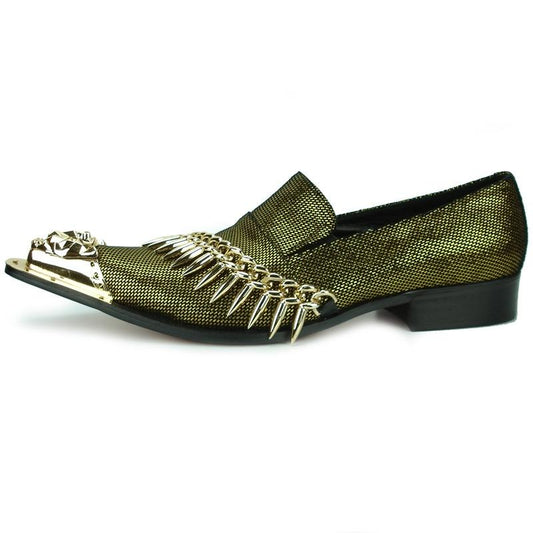 AOMISHOES™  Italian Golden Party Shoes #7008