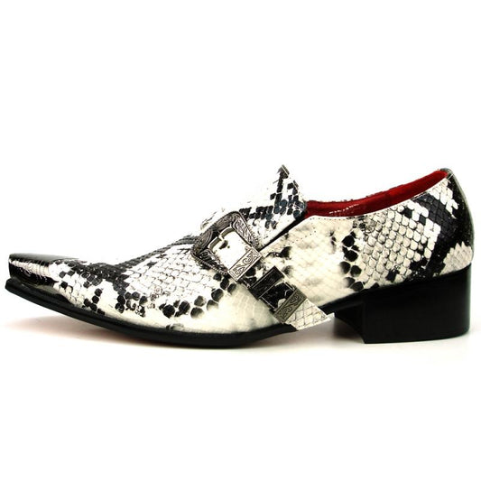 AOMISHOES™  Italian Snake Metal Tip Party Shoes #7024