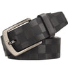 Plaid Leather Belt B1022