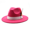 Ribbon Vintage Wool Fedora Hat H8023