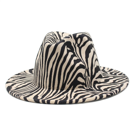 Leopard Wool Fedora Hat H8022